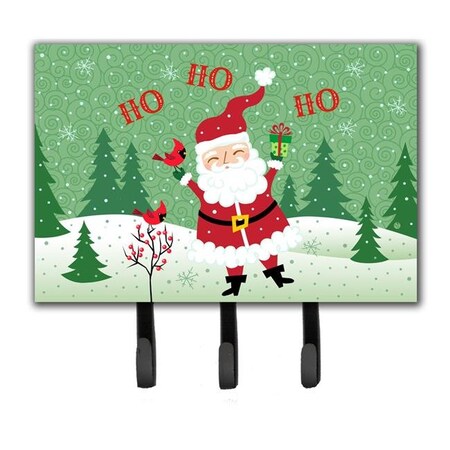 Carolines Treasures Carolines Treasures VHA3016TH68 Merry Christmas Santa Claus Ho Ho Ho Leash or Key Holder VHA3016TH68